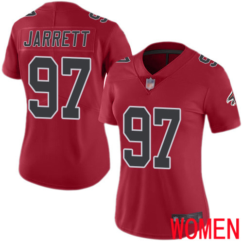 Atlanta Falcons Limited Red Women Grady Jarrett Jersey NFL Football #97 Rush Vapor Untouchable